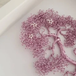 Sternenkinder Baum aus Draht mit Sternen/ Drahtbaum Bonsai/ Sternenkind Erinnerungsbaum/ Lebensbaum im Bilderrahmen