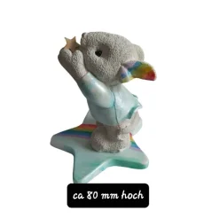 Sternen-Regenbogenmaus - Einzigartige Trauerfigur für liebevolle Erinnerungen