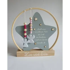 Sternenzwillinge Andenken | Stern personalisiert für Sternenkinder-Zwillinge – Erinnerung 2 Sternenkinder