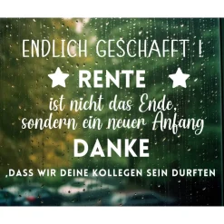 Sticker Aufkleber Abschiedsgeschenk DIY Rentner Geschenk Renteneintritt , Kollegen Geschenk zum Ruhestand Abschied