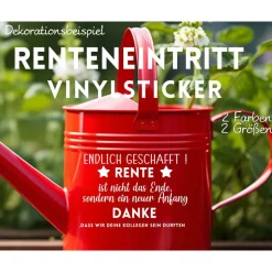 Sticker Aufkleber Abschiedsgeschenk DIY Rentner Geschenk Renteneintritt , Kollegen Geschenk zum Ruhestand Abschied