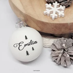 Sticker für Weihnachtskugeln "Wunschname mit Motiv" Namensaufkleber, NUR AUFKLEBER, verschiedene Motive, persona