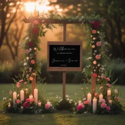 Sticker für Willkommensschild Empfangstafel personalisiert,Wedding Verlobung Willkommensschild Hochzeit, Hochzeitsdeko,H