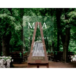 Sticker für Willkommensschild Empfangstafel personalisiert,Wedding Verlobung Willkommensschild Hochzeit, Hochzeitsdeko,H