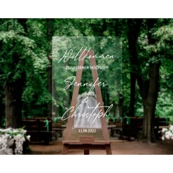 Sticker für Willkommensschild Empfangstafel personalisiert,Wedding Verlobung Willkommensschild Hochzeit, Hochzeitsdeko,H