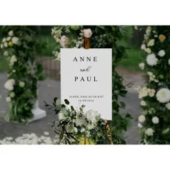 Sticker für Willkommensschild Empfangstafel personalisiert,Wedding Verlobung Willkommensschild Hochzeit, Hochzeitsdeko,H