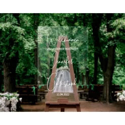 Sticker für Willkommensschild Empfangstafel personalisiert,Wedding Verlobung Willkommensschild Hochzeit, Hochzeitsdeko,H