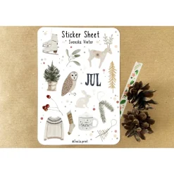 Sticker Skandi Winter 1 | Sweden | Aufkleber Bulletjournal | Journal Sticker | Skandinavien Sverige | Boho