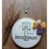 Stickrahmen-Während andere Kinder laufen lernen, lernst Du mit Engeln zu fliegen-Andenken/Erinnerung Fehlgeburt