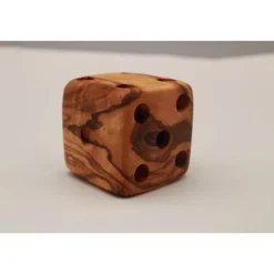 Stiftehalter für Schreibtisch | Form Würfel | L. ca 6 cm | aus Olivenholz | Handmade