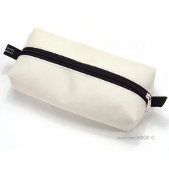 Stiftemäppchen crème OFFWHITE Federmäppchen Universaltasche Schlamper, boxybag Kosmetik, by BuntMixxDESIGN