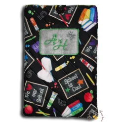 Stiftemäppchen Federmäppchen School is Cool personalisiert mit gesticktem Namen Geschenkidee Schlamperetui