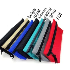 Stiftemäppchen Federmäppchen Kosmetik Pinsel, viele Farben petrol rot royalblau wasserabweisend BuntMixxDESIGN