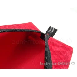 Stiftemäppchen ROT Federmäppchen Universaltasche Schlamper, boxybag Kosmetik, by BuntMixxDESIGN