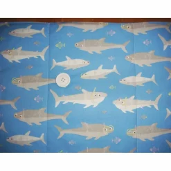 Stifterolle Rollmäppchen Meer Fische blau – 28 Fächer für kurze & lange Stifte, Häkelnadeln & Stricknadeln