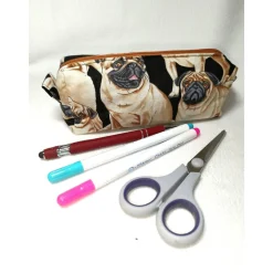 Stifterolle, Schlampermäppchen, Mops, Geschenk, Schulstart, Schulanfang, auswischbar