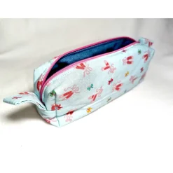 Stifterolle, Schlampermäppchen, Geschenk, Schulbedarf, Schulstart, Schulanfang, Innenstoff Jeansstrech