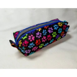 Stifterolle, Schlampermäppchen, Pfoten bunt, Katze, Hund, Geschenk, Schulstart, Schulanfang