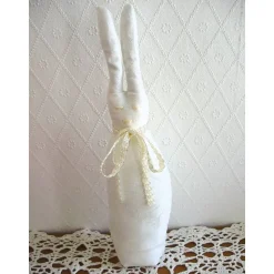 Stoffhase LINUS-LANGOHR Osterhase so shabby genäht von Hobbyhaus