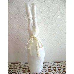 Stoffhase LINUS-LANGOHR Osterhase so shabby genäht von Hobbyhaus