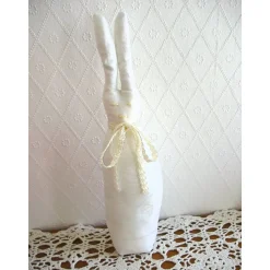 Stoffhase LINUS-LANGOHR Osterhase so shabby genäht von Hobbyhaus