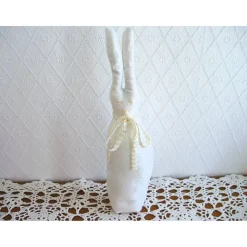 Stoffhase LINUS-LANGOHR Osterhase so shabby genäht von Hobbyhaus