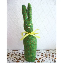 Stoffhase Osterhase Henry-Langohr in grün genäht von Hobbyhaus