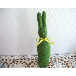 Stoffhase Osterhase Henry-Langohr in grün genäht von Hobbyhaus