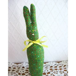 Stoffhase Osterhase Henry-Langohr in grün genäht von Hobbyhaus