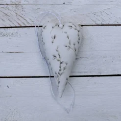 Stoffherz Weidenkätzchen