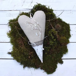 Stoffherz Weidenkätzchen - Frühling