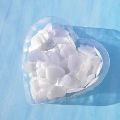 Stoffherzen weiß in 2 Größen Streuherzen