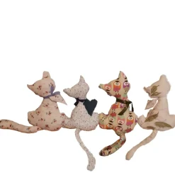 Stoffkatzen Dekoration – Handgemachte Katzenkissen als Geschenk für Katzenfreunde & Senioren