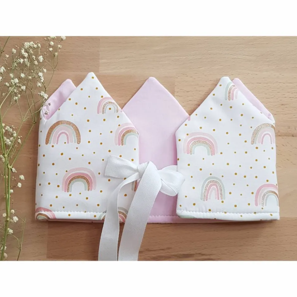 Stoffkrone  Geburtstagskrone  Kinderkrone Regenbogen