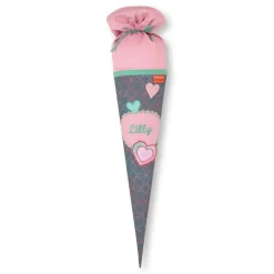 Stoffschultüte passend zu Step by Step Glitter Heart