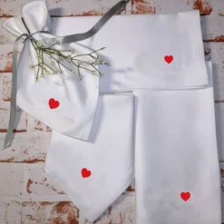 Stoffservietten Hochzeit Geburtstag mit Herz