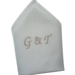 Stoffservietten Initialen Monogramm