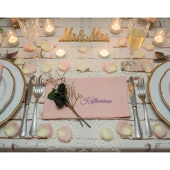 Stoffservietten mit Namen Hochzeit Geburtstag Taufe