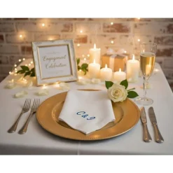 Stoffservietten personalisiert Geburtstag Hochzeit