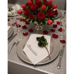 Stoffservietten personalisiert Geburtstag Hochzeit