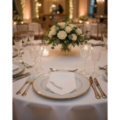 Stoffservietten personalisiert Geburtstag Hochzeit