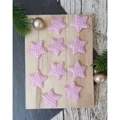 Stoffsterne zum dekorieren ~ Sterne Weihnachten ~ karierte Weihnachtssterne ~ Baumschmuck ~ Streudeko