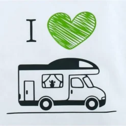 Stofftasche **Camping2** von ZWEIFARBIG Einkaufsbeutel Wohnmobil Geburtstag Mottoprint Baumwolltasche Stoffbeutel