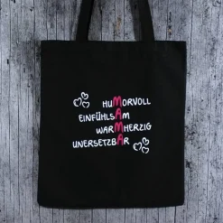 Stofftasche **MAMA2** von ZWEIFARBIG Einkaufsbeutel Baumwolltasche Stoffbeutel Geburtstag Geschenk Muttertag