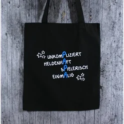 Stofftasche **PAPA2** von ZWEIFARBIG Einkaufsbeutel Baumwolltasche Stoffbeutel Geburtstag Geschenk Vatertag