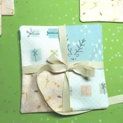 Stoffuntersetzer und Geschenkverpackung mit Geheimfach – zero waste