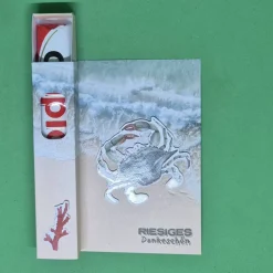 Strandmotiv Verpackung / Geldgeschenke / Krabben Geschenkverpackung / maritime Geschenkideen / Geschenkverpackung
