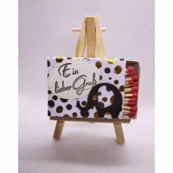 Streichholzschachtel medium "ein lieber Gruß", Elefant