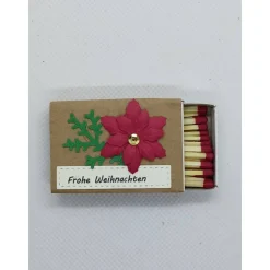 Streichholzschachtel Mini (normale Größe), mit Motiv Weihnachtsstern"