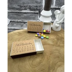Streichholzschachtel-Adventskalender | Mitbringsel | Gastgeschenk | Kleinigkeit | zum selbst befüllen